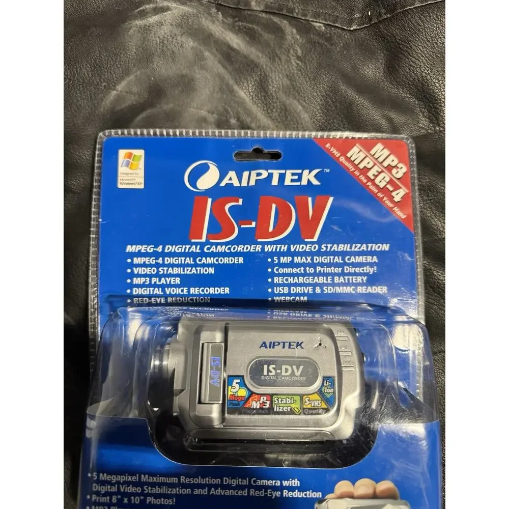 AIPTEK IS-DV MPEG-4 digital camcorder with video stabilization 5mp